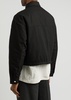 Padded cropped twill jacket
