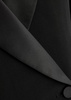 Double-breasted cropped wool blazer