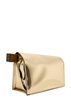 La Pochette Rond Carré metallic leather clutch