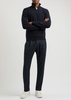 Half-zip wool jumper 