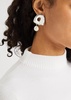 X Simone Bodmer-Turner Sandra large sterling silver drop earrings 