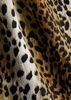Leopard-print cotton-blend skirt