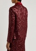 Devyn sequin-embellished tulle blazer