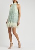 Erna embellished feather-trimmed tulle mini dress