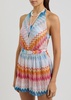 Zigzag fine-knit playsuit 