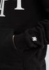 Staggered hooded cotton sweatshirt