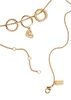 Logo crystal-embellished necklace