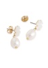 Kira pearl-embellished drop earrings