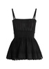 Crinoline ribbed-knit top