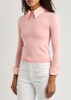 Porla shirt-effect stretch-wool jumper