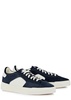 Darts panelled nubuck sneakers