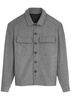 Logo-appliquéd woven shirt 