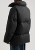 Hooded quilted shell jacket