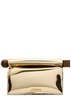 La Pochette Rond Carré metallic leather clutch