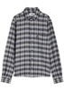 Curtis checked seersucker shirt
