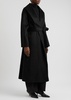 Belted wool-blend coat
