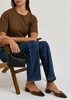 French Flirt 35 panelled suede pumps 