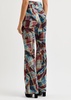 W Ray tartan virgin wool flared pants