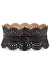 Bustier laser-cut leather belt