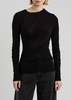 Tania ruched stretch-jersey top