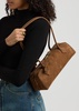 Le Teckel medium nubuck shoulder bag