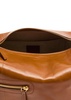 Glossed leather camera bag