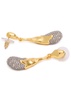 Solanales crystal-embellished 14kt gold-plated earrings