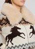 Fair isle intarsia wool cardigan