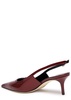 Saba patent-leather slingback pumps