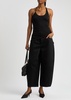 Cocoon cropped barrel-leg jeans