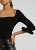 Ribbed-knit top