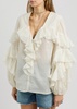 Acacia ruffled cotton blouse