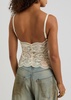 Haut scalloped sheer lace tank