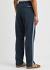 Striped logo jersey track pants
