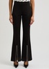 Embellished split-hem trousers