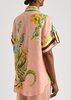 Papaya printed flax shirt