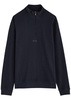 Half-zip cotton-blend sweatshirt 