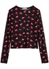 X Tom Wesselmann Delaina printed sheer mesh top
