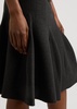 Flared wool-blend skirt