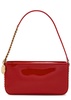 Frayme patent faux leather shoulder bag 