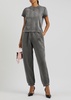 Faded cotton-blend sweatpants