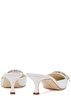 Maysale 50 white satin mules