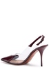 Coeur 100 patent leather slingback pumps