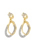Solanales Spiral 14kt gold-plated stud earrings