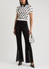 Embellished split-hem trousers