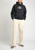 Logo-embroidered hooded cotton sweatshirt