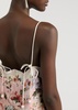 Acacia floral-print linen mini dress