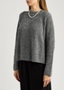 Knitted cotton-blend jumper