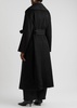 Belted wool-blend coat