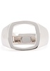 Cushion Open sterling silver ring
